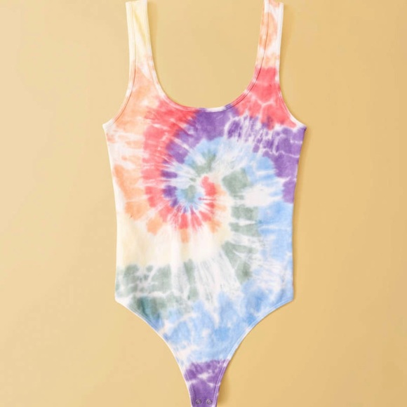 Abercrombie Tie-Dye Tank Bodysuit